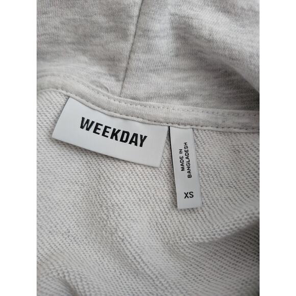 weekday marcie hood sweatshirt midi dress - Picture 7 of 16